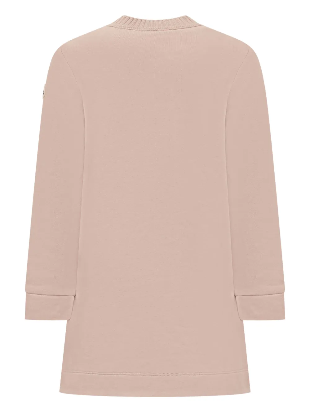Moncler Enfant button-embellished crew-neck dress Roze