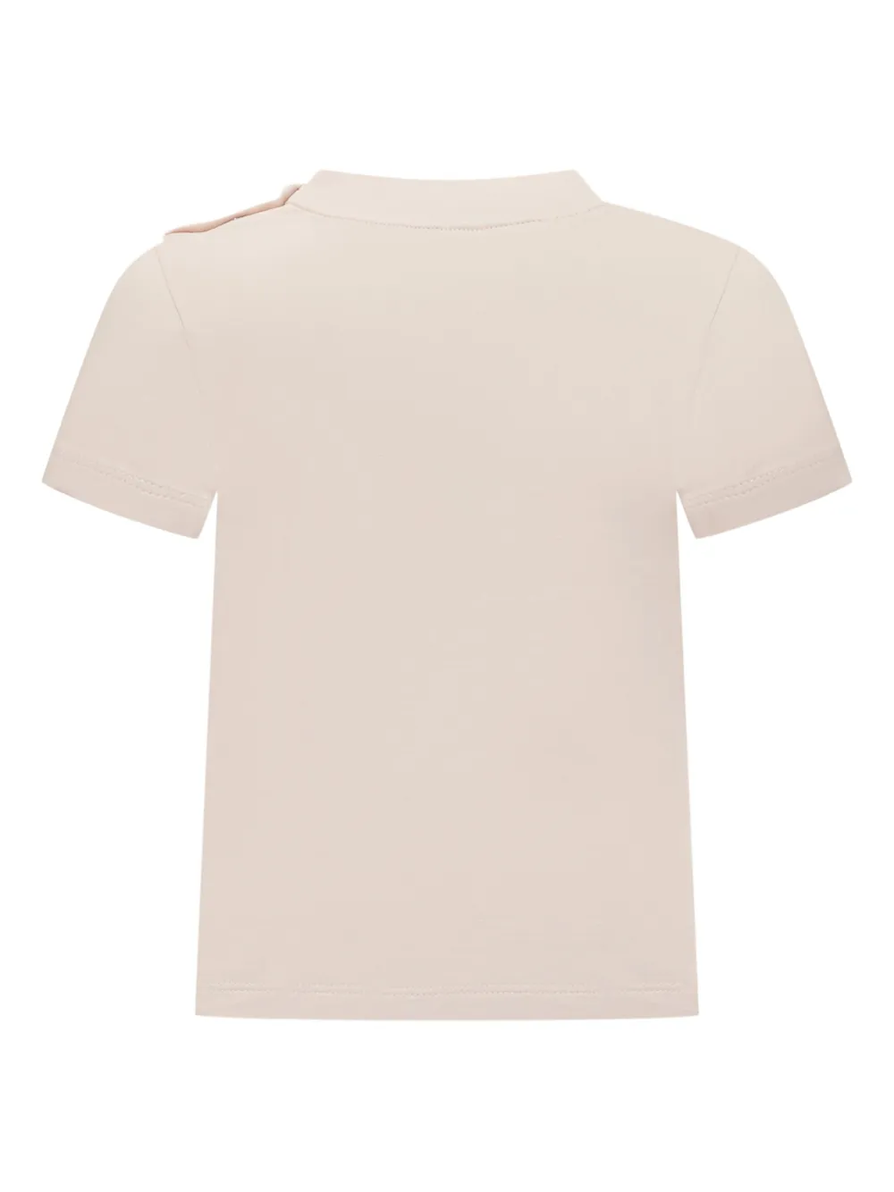 Moncler Enfant embroidered-logo cotton T-shirt Beige