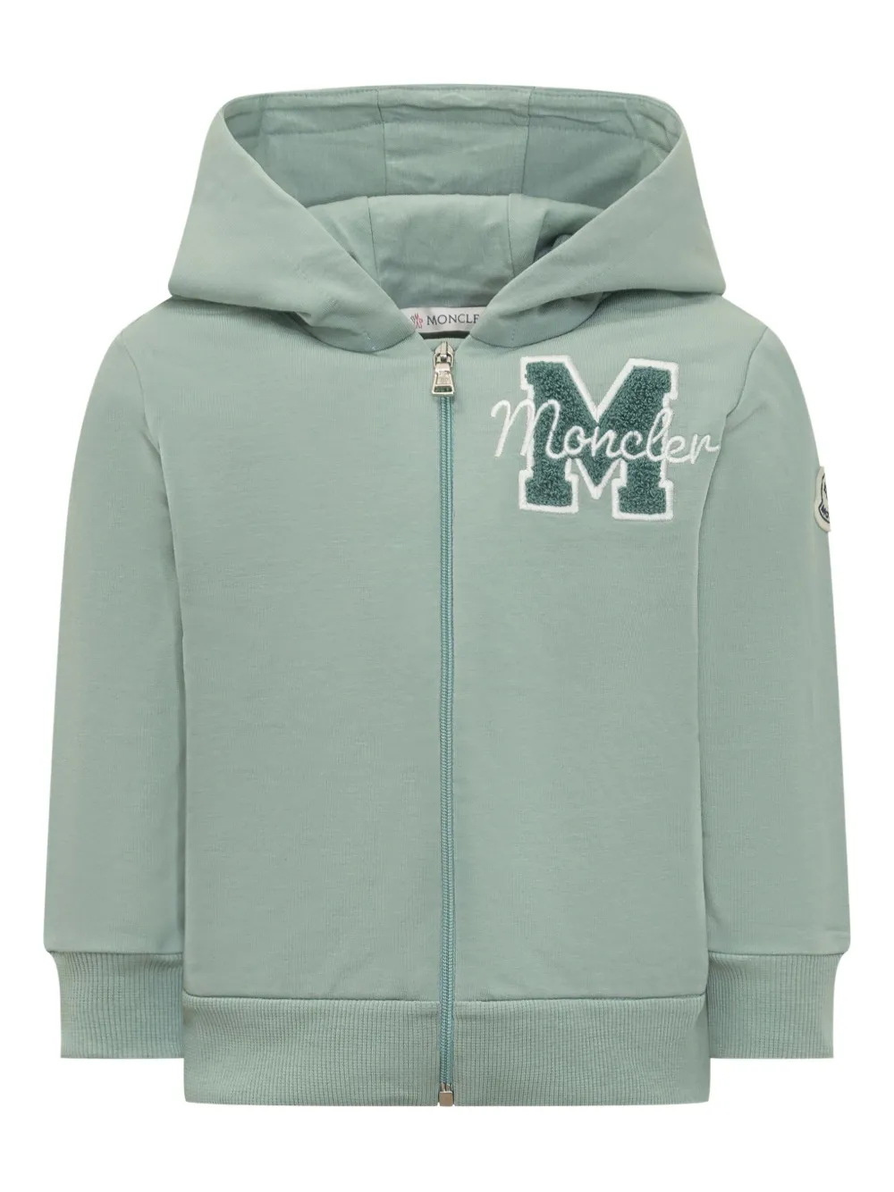 Moncler Enfant embroidered teddy-logo tracksuit set Groen