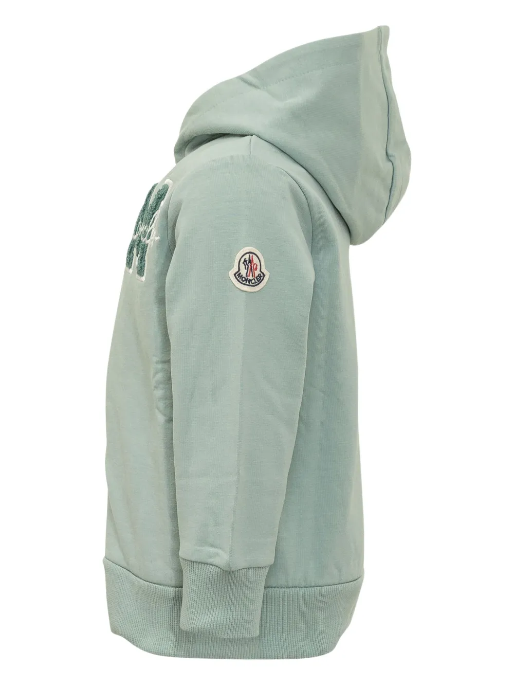 Moncler Enfant embroidered teddy-logo tracksuit set Groen