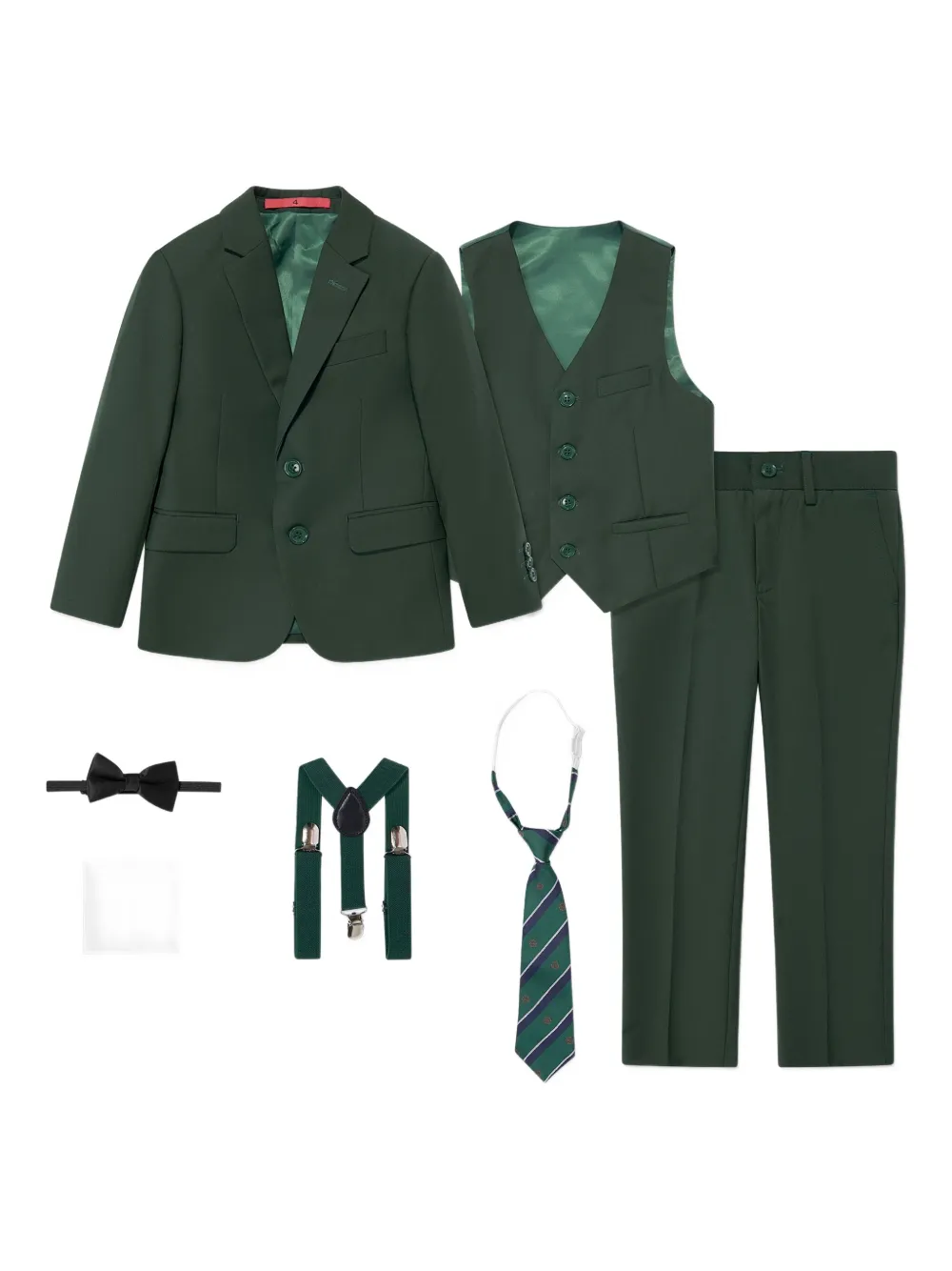 SUITLAB KIDS three-piece suit - グリーン SUITLAB KIDS three-piece suit - グリーン