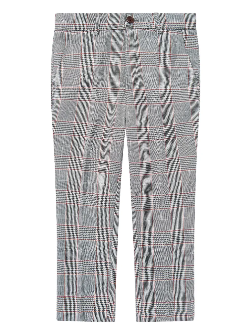 SUITLAB KIDS Geruit driedelig pak Grijs