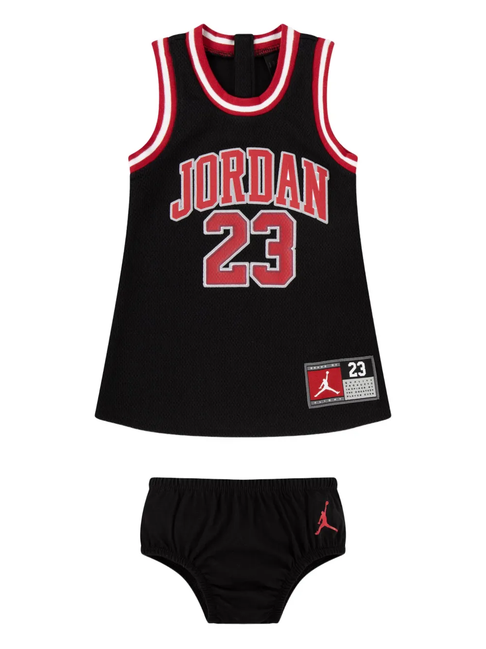 Jordan Kids 23-jersey jurk set Zwart