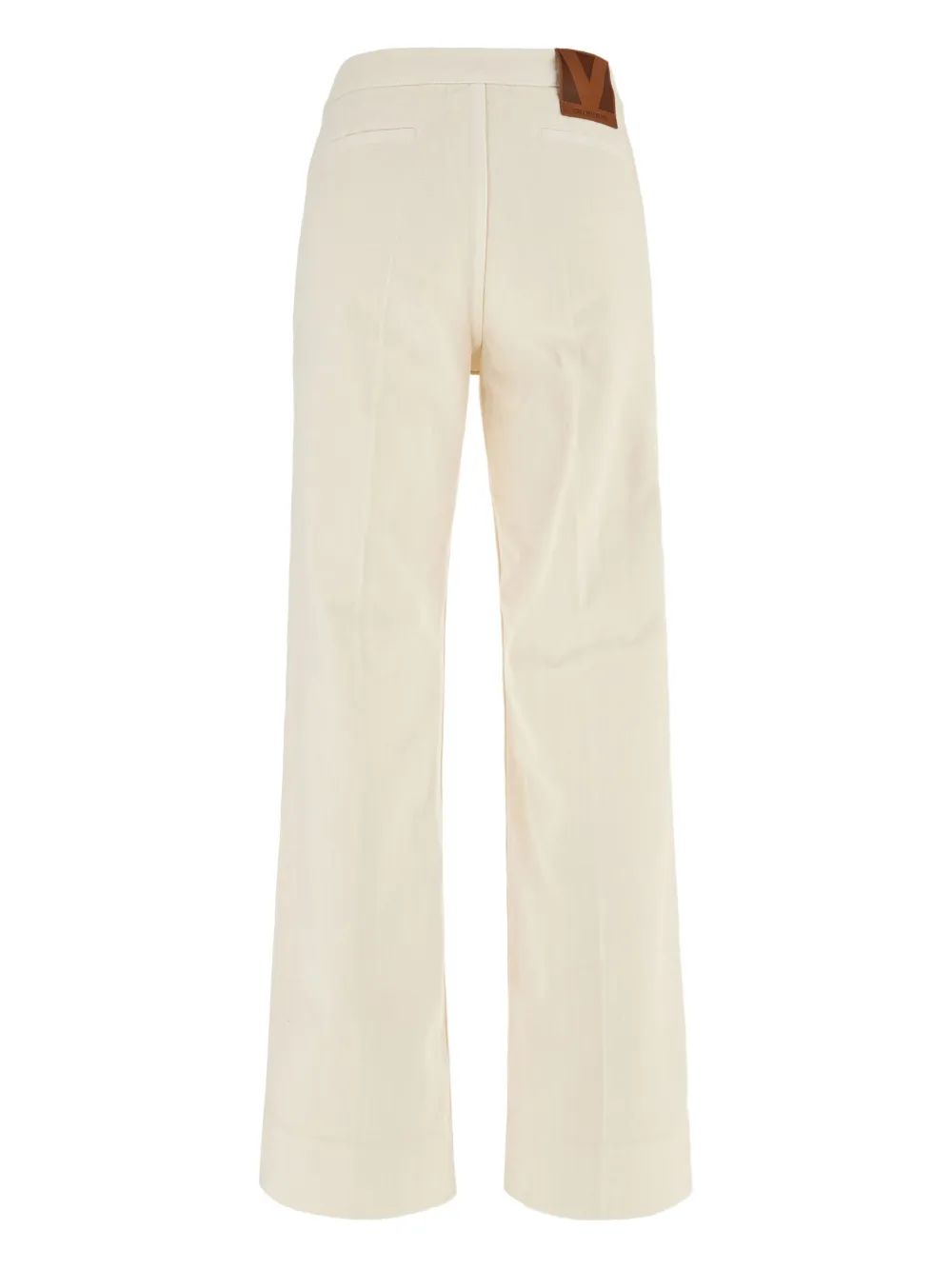 Valentino Garavani V-shaped pocket-detail jeans Beige