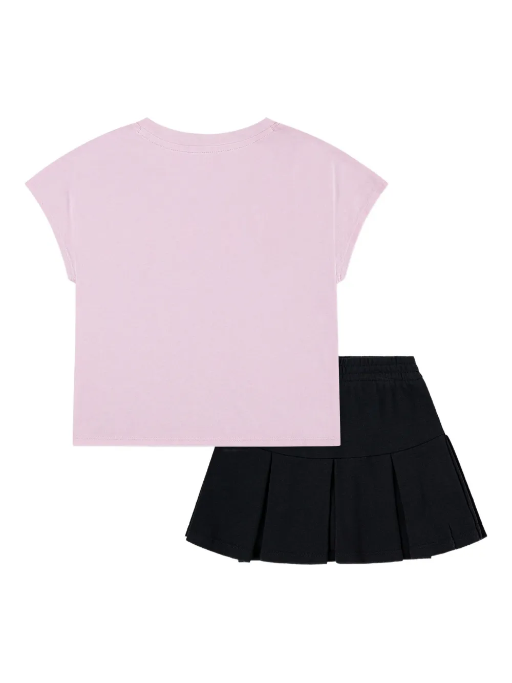 Jordan Kids T-shirt en rok met logoprint Roze