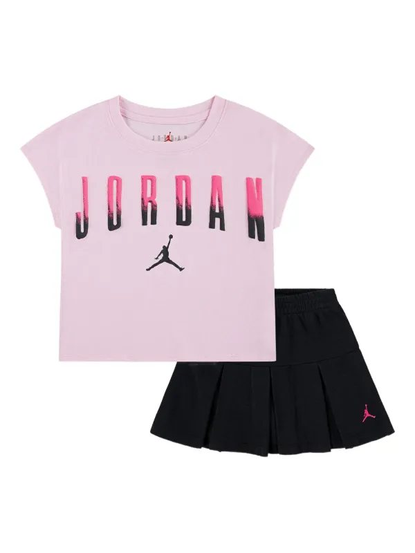 Jordan Kids Ensemble t-shirt-jupe à Logo Imprimé Rose FARFETCH FR