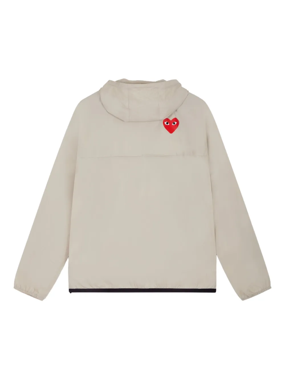 Comme Des Garçons Play x K-Way heart-logo half-zip raincoat | Raincoats | Image 2