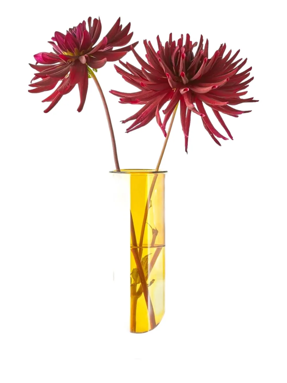 Studio About glass flower vase - イエロー Studio About glass flower vase - イエロー