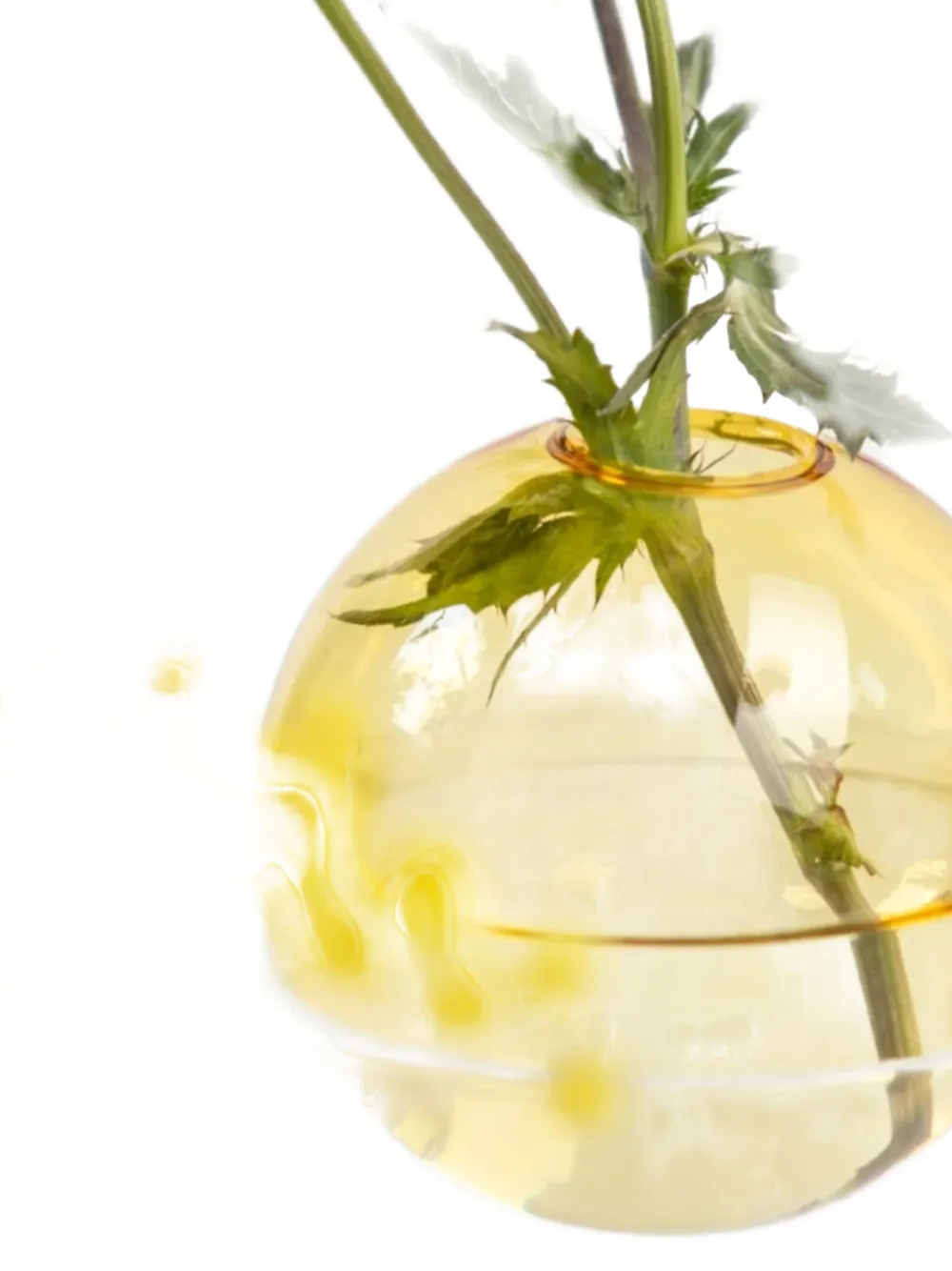 Studio About Flower Bubble Low vaas - Geel