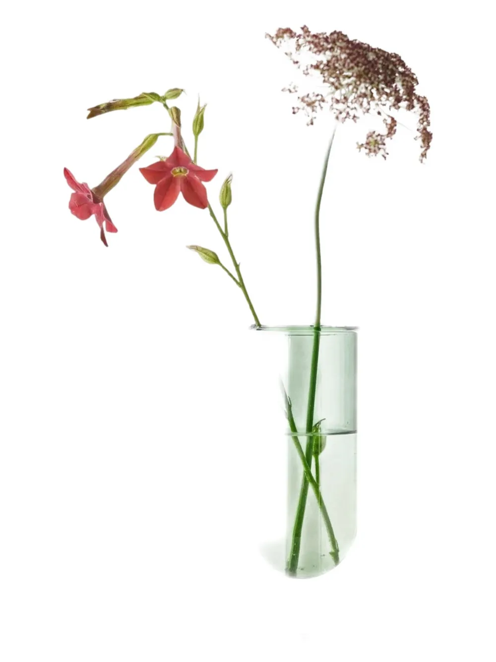 Studio About Glass Tube Vase In Green