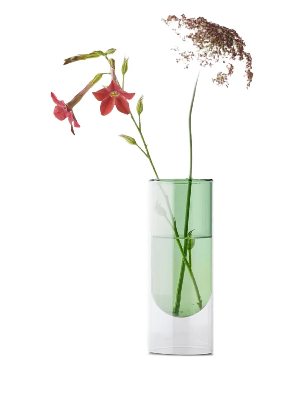 Studio About glass tube vase | Green | Image 1