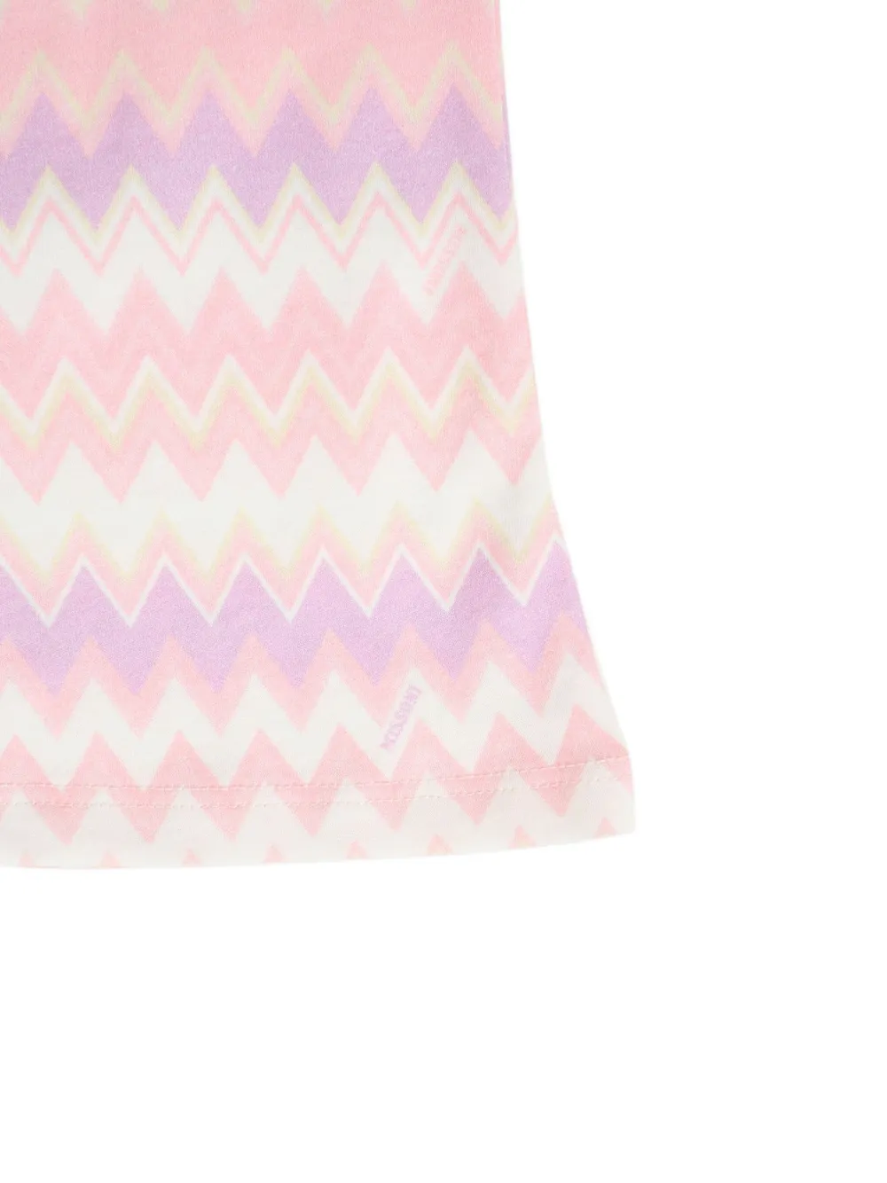 Missoni Kids zig-zag flared trousers Roze