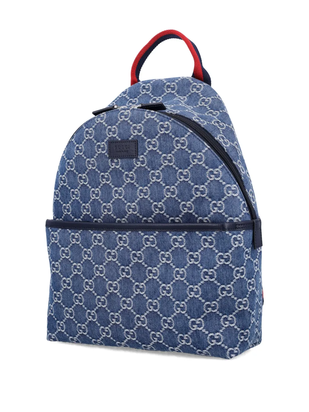 Gucci Kids GG monogram denim backpack Blauw