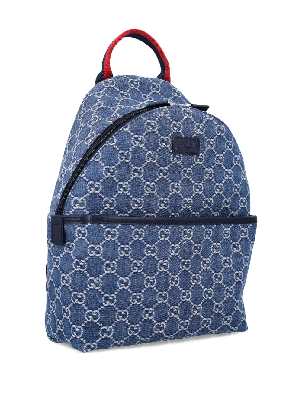 Gucci Kids GG monogram denim backpack Blauw