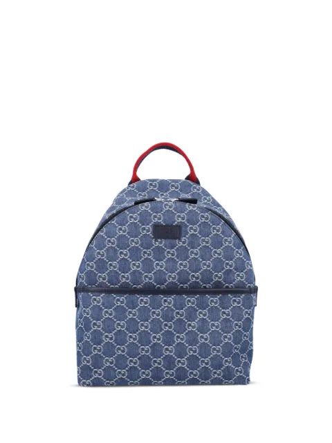 Gucci Kids GG monogram denim backpack