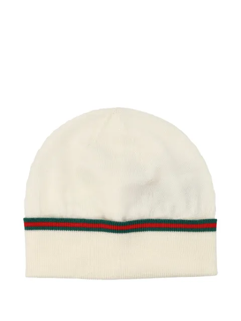 Gucci Kids web-stripe beanie
