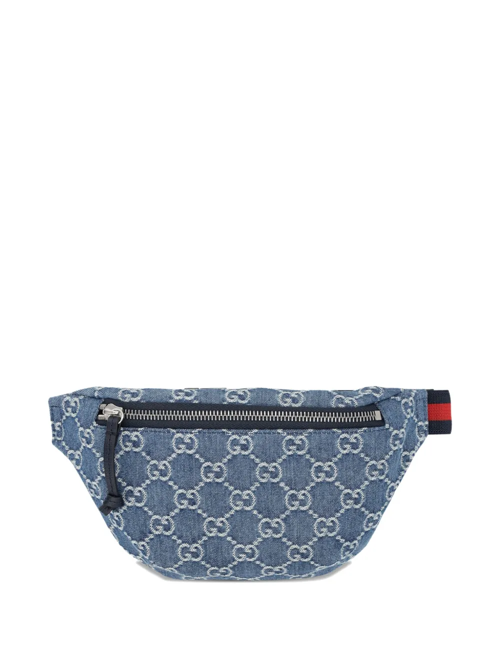 Gucci Kids GG denim belt bag Blauw