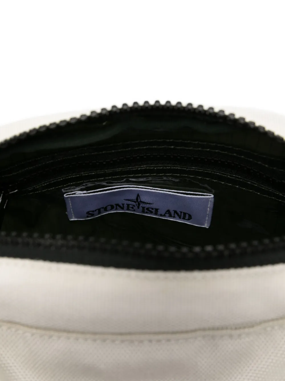 Stone Island Logo-patch Messenger Bag In Neutral
