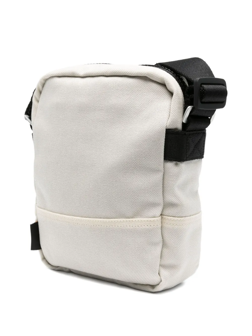 Stone Island Logo-patch Messenger Bag In Neutral
