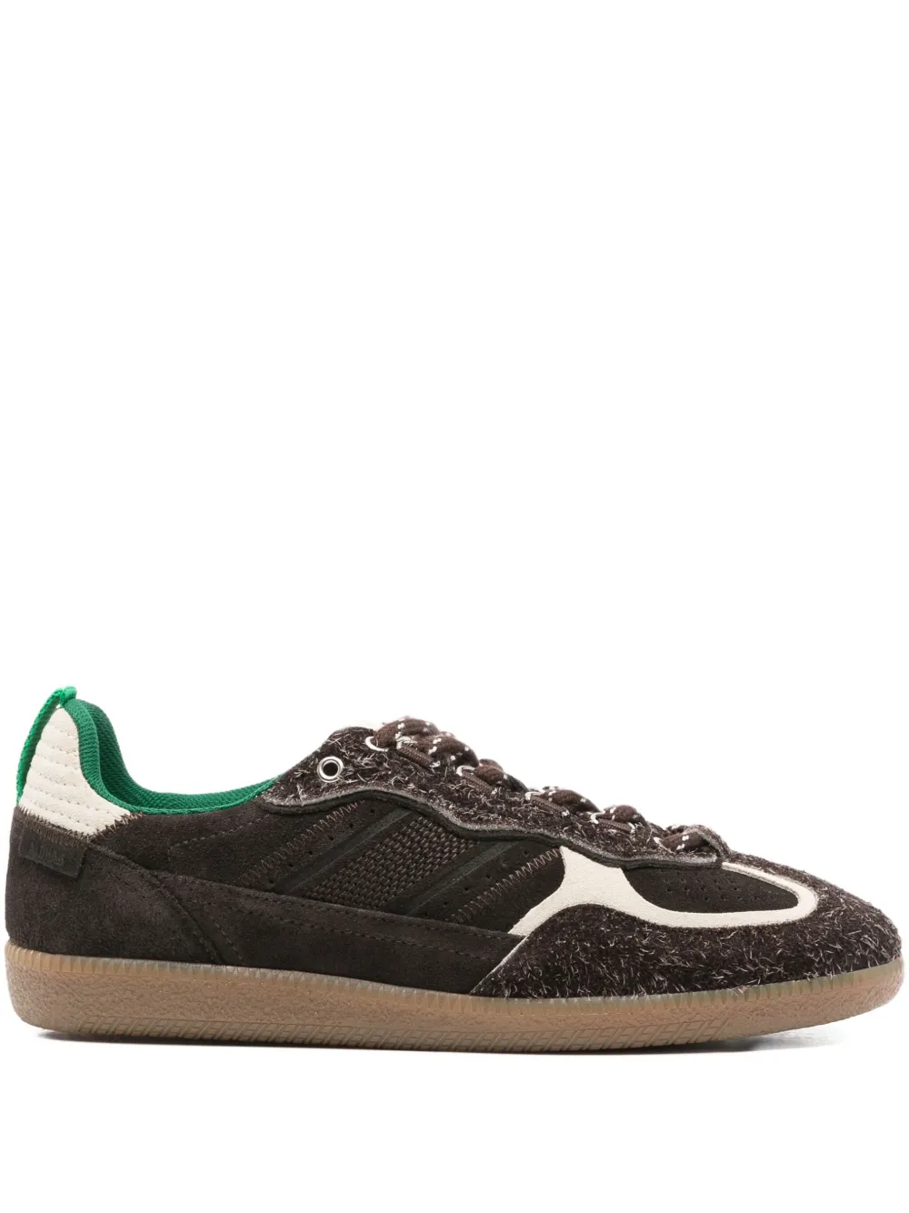 ALOHAS Tb.490 Rife suede-panelled leather sneakers Brown