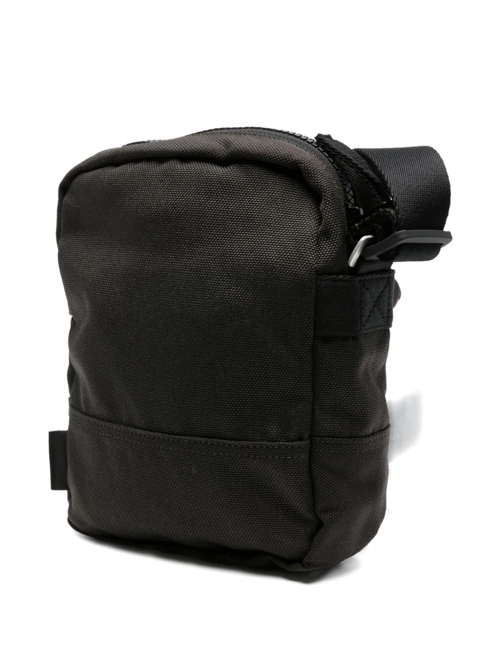 Stone Island Logo-patch Messenger Bag In Black