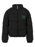 John Richmond Junior logo-patch puffer jacket - Black