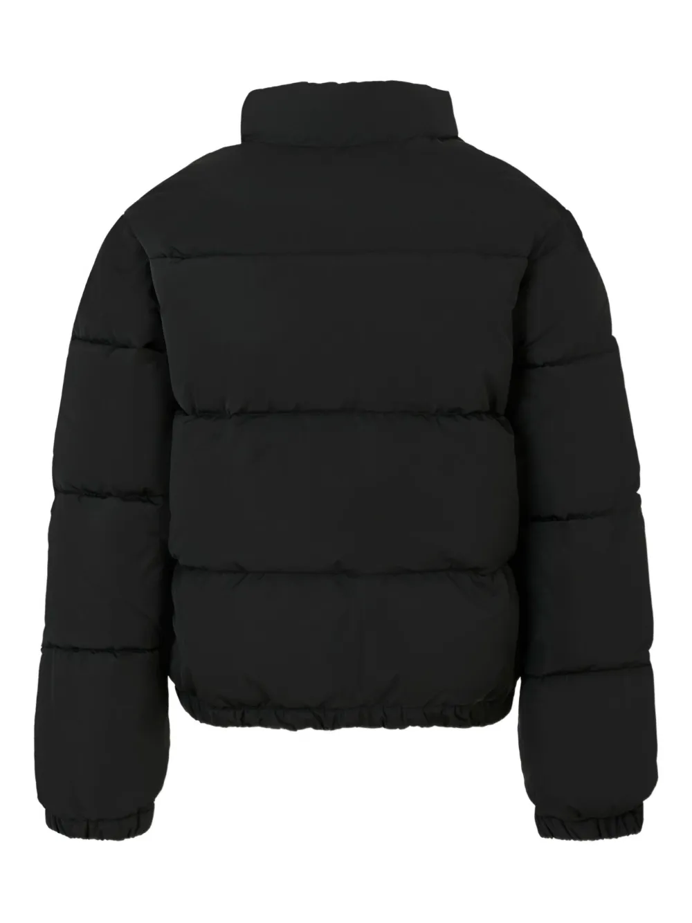 John Richmond Junior logo-patch puffer jacket Zwart