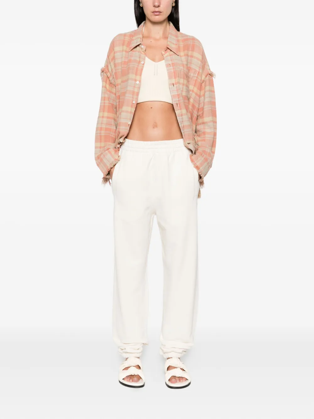 Golden Goose Katoenen trainingsbroek Wit