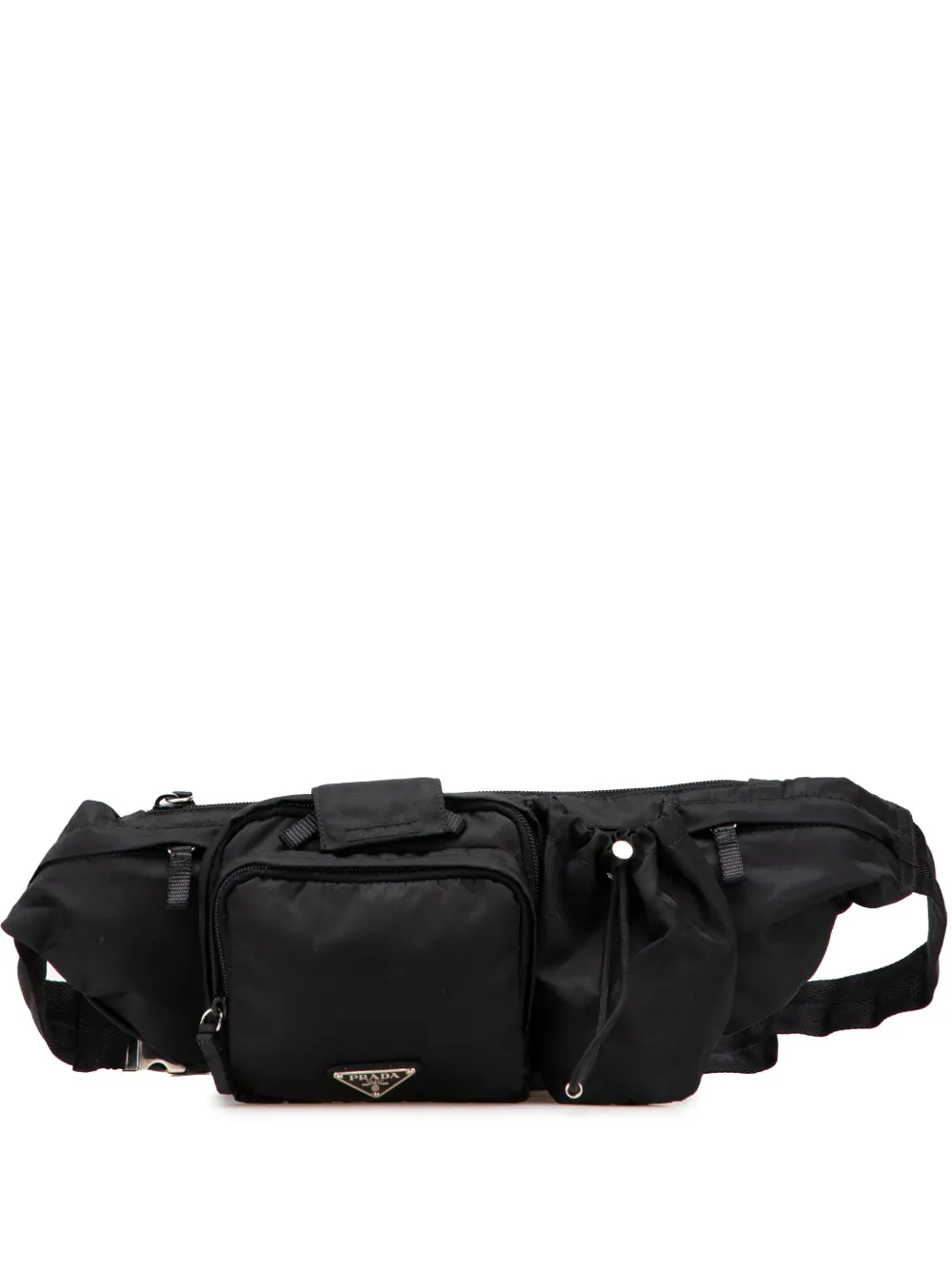 Prada Pre-Owned 2013-2025 Tessuto Multi Pocket belt bag - ブラック Prada Pre-Owned 2013-2025 Tessuto Multi Pocket belt bag - ブラック