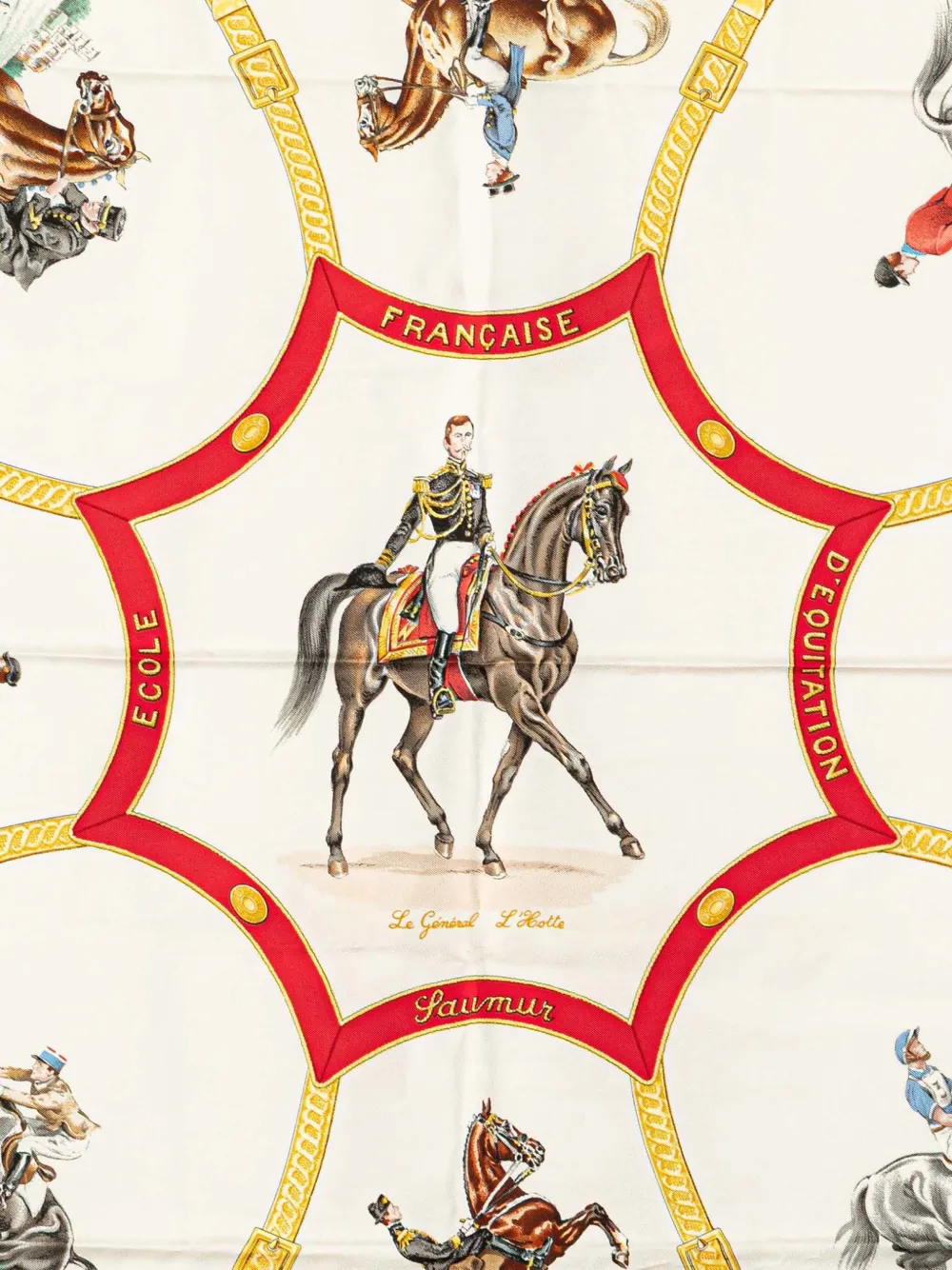 Hermès Pre-Owned 1990-2010 Ecole Francaise d'Equitation Silk Scarf scarves | Image 2