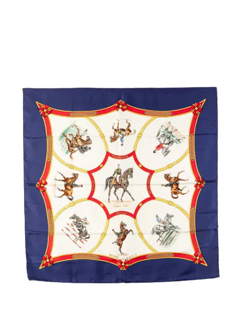 Hermès Pre-Owned 1990-2010 Ecole Francaise d'Equitation Silk Scarf scarves