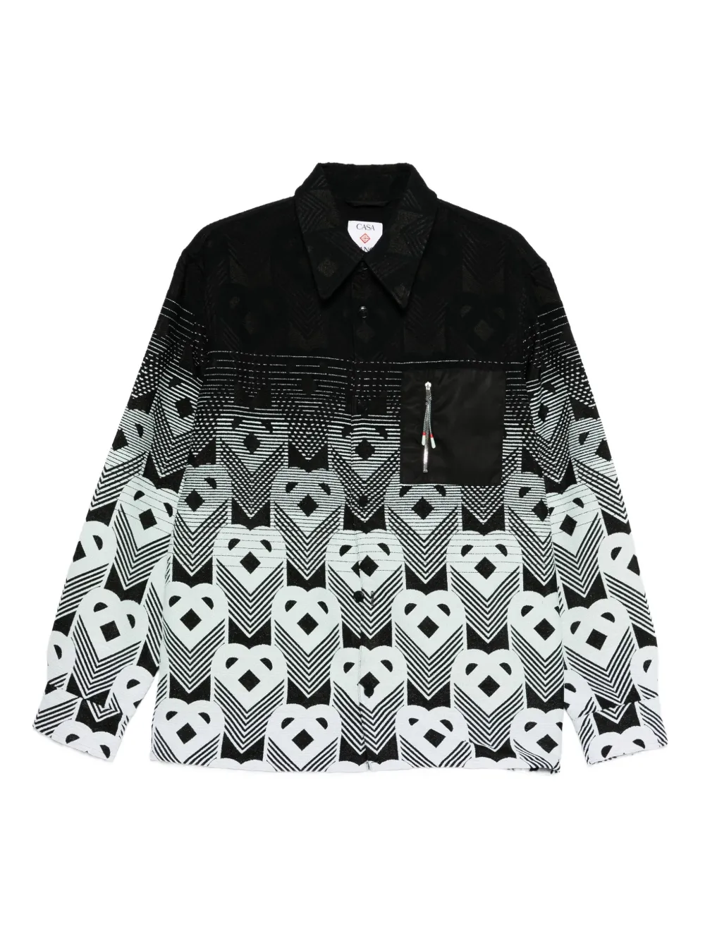 Casablanca zip-pocket shirt jacket | Black | Image 1