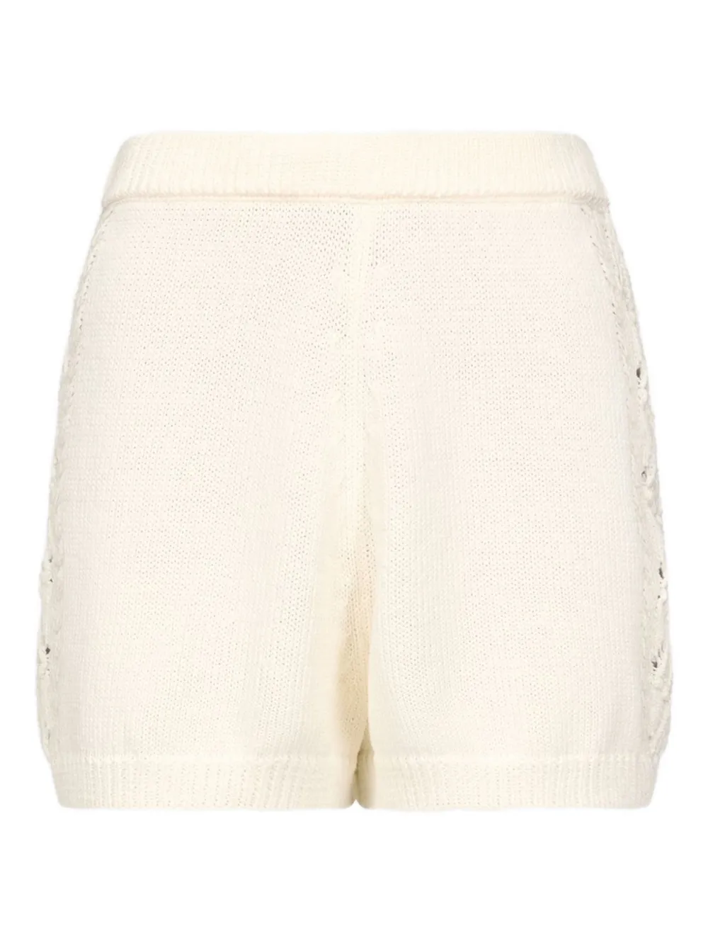 LouLou de Saison Shorts Andel con dettagli all'uncinetto - Bianco
