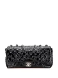 CHANEL Pre-Owned 2010-2011 Jumbo Patent Lucky Symbols Flap shoulder bag - Black