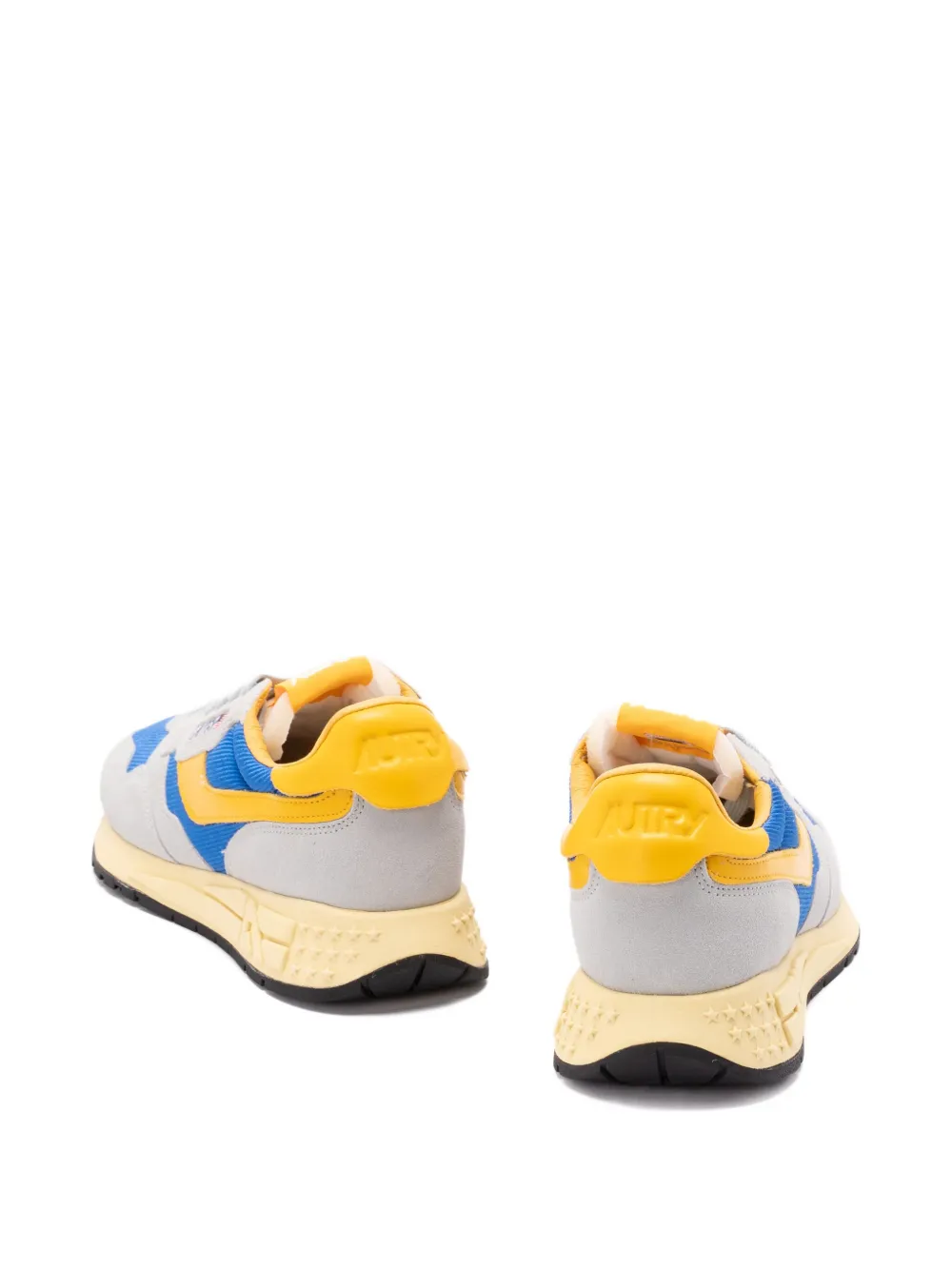 Autry Reelwind Low suede panelled sneakers Grey