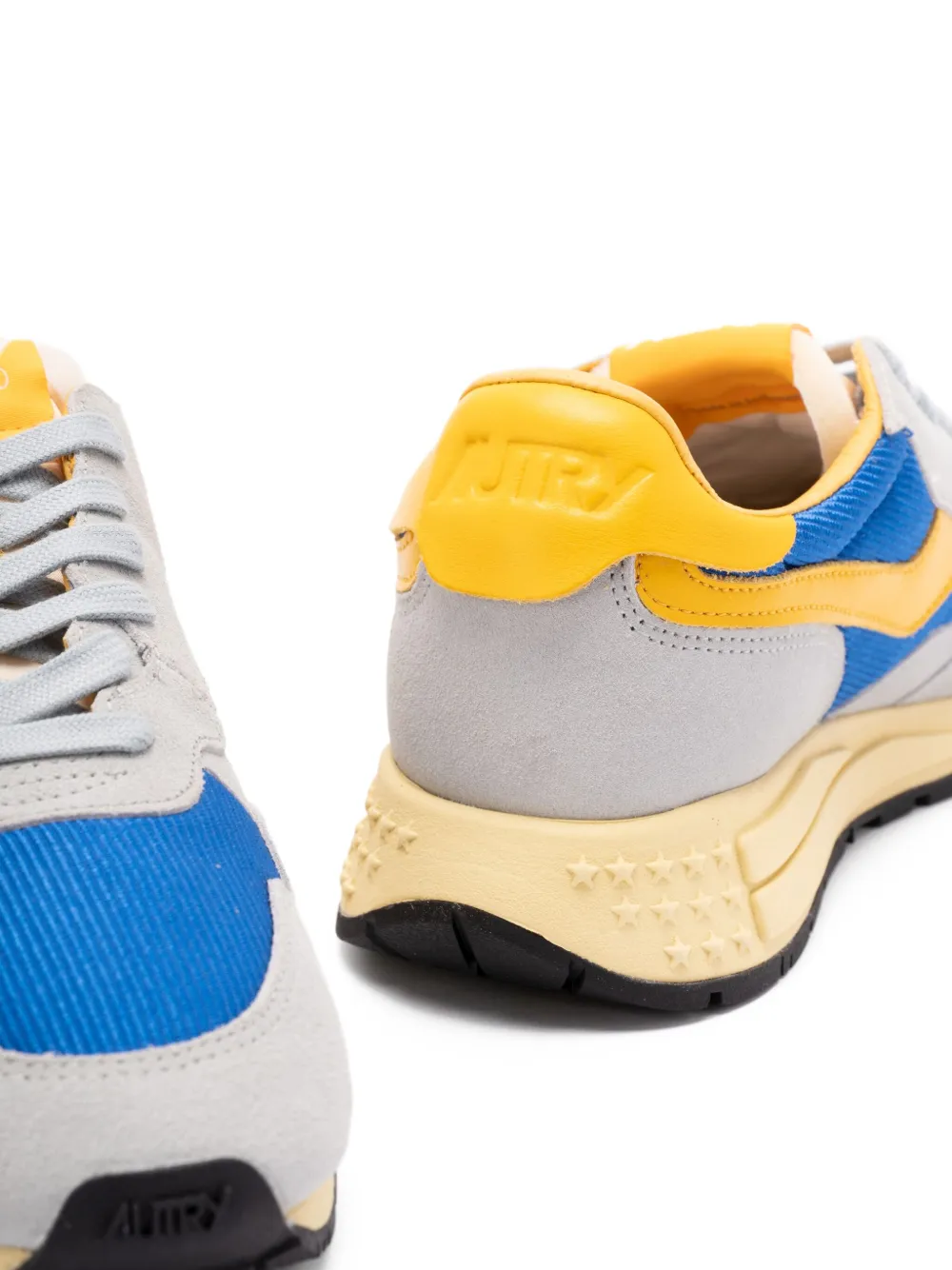 Autry Reelwind Low suede panelled sneakers Grey