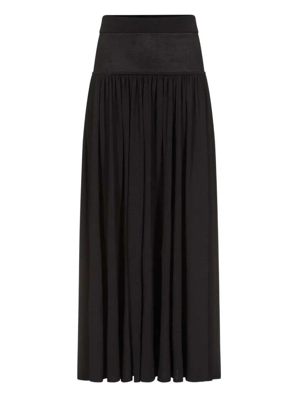 LouLou de Saison Romy gathered maxi skirt | Black | Image 1
