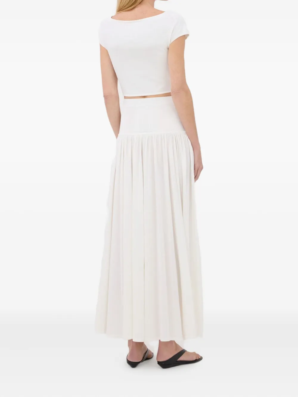 LouLou de Saison Jersey maxi-rok Wit