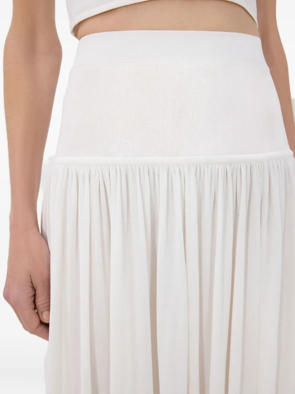 LouLou de Saison Jersey maxi-rok Wit