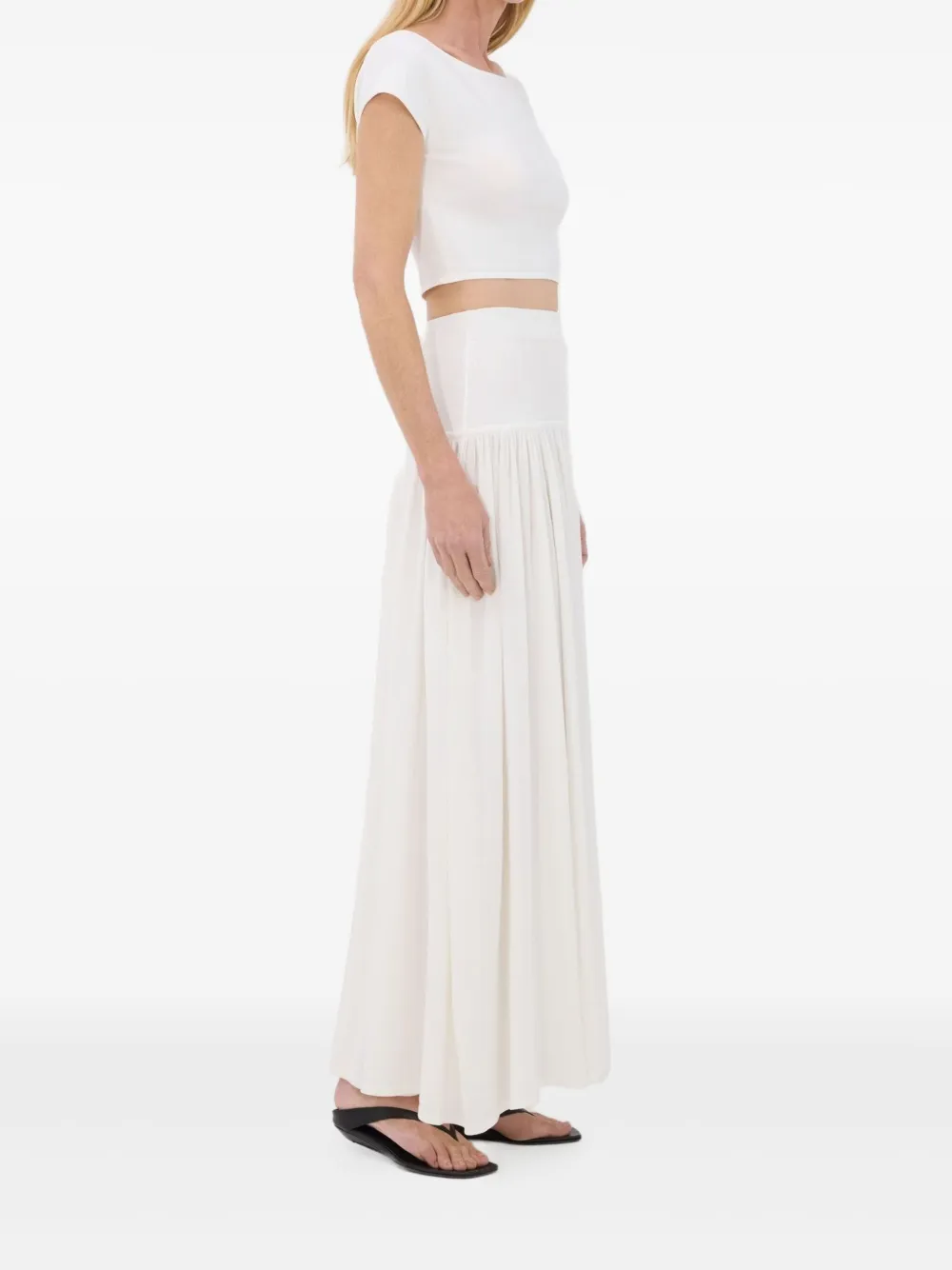 LouLou de Saison Jersey maxi-rok Wit