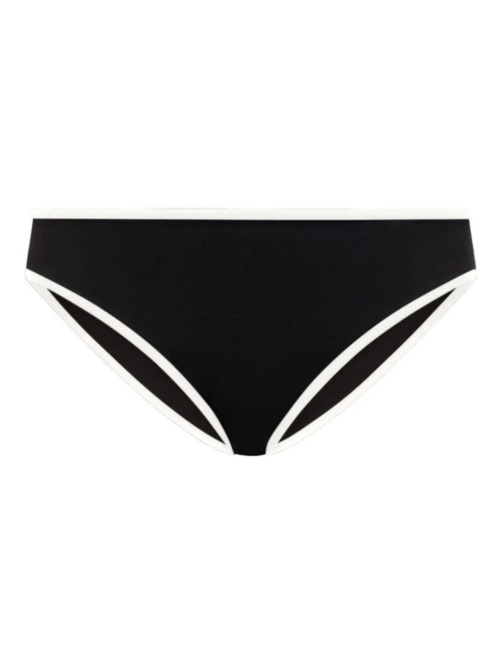 LouLou de Saison Sofia contrast-trim bikini bottoms | Black | Image 1