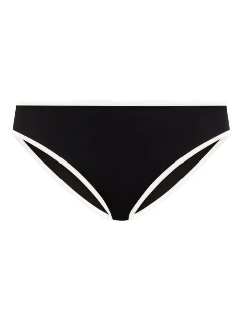 LouLou de Saison Sofia contrast-trim bikini bottoms