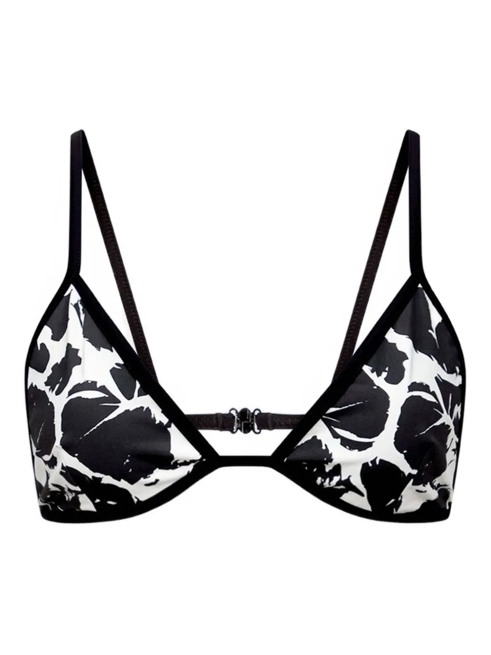 LouLou de Saison Taula printed bikini top | Black | Image 1