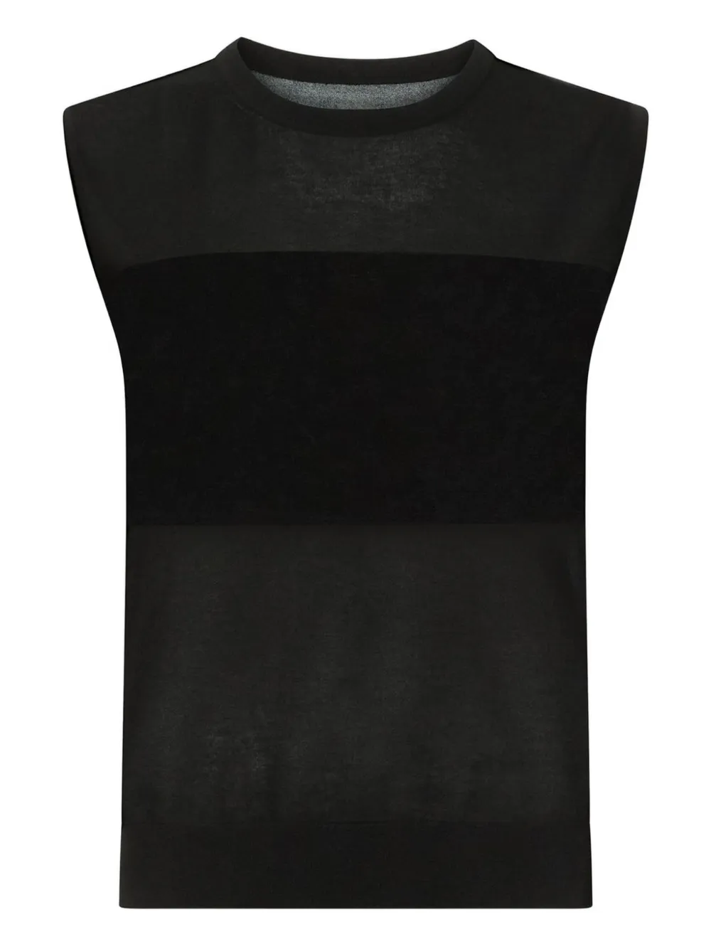 LouLou de Saison Anita mouwloze top Zwart