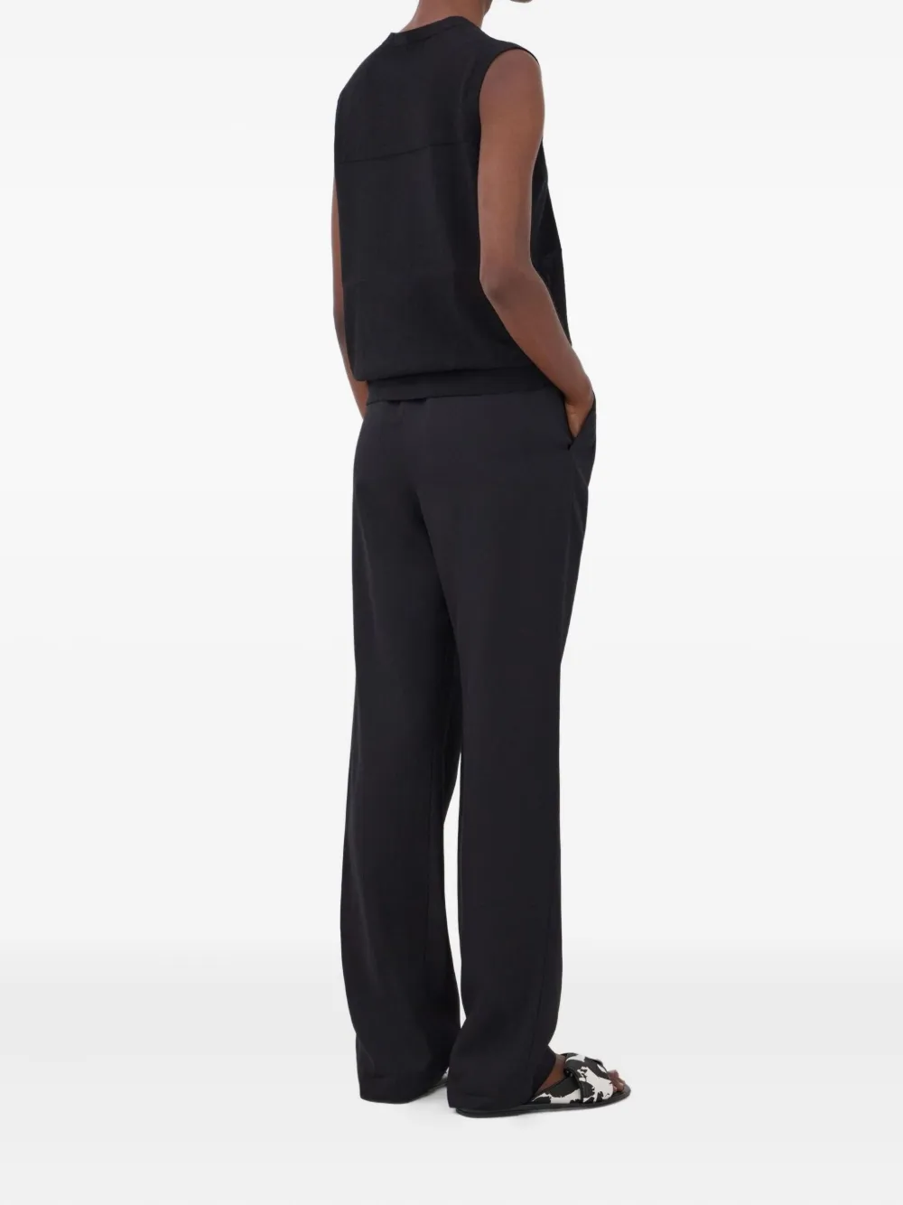 LouLou de Saison Anita mouwloze top Zwart