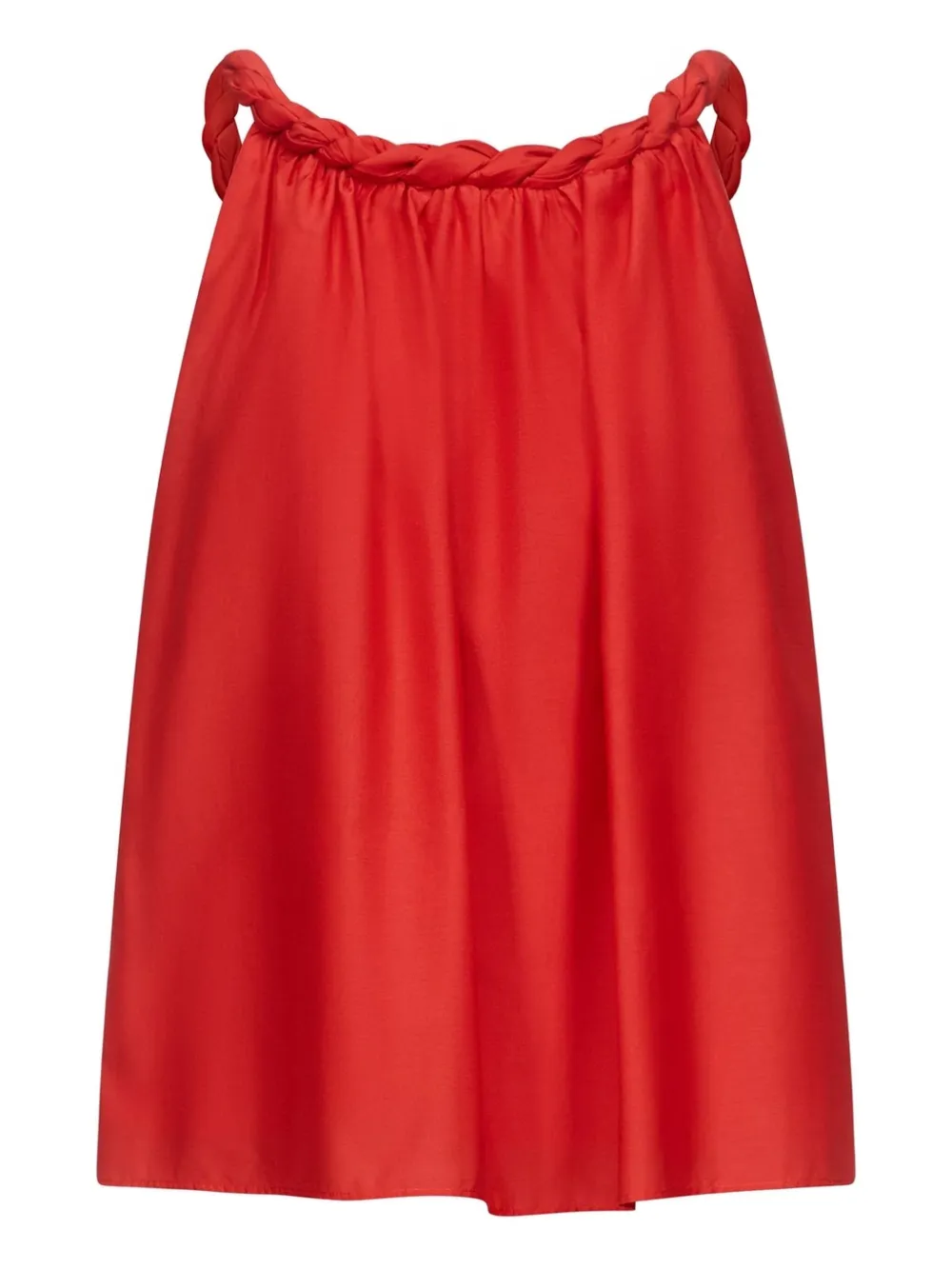 LouLou de Saison Garino top met gedraaide hals Rood