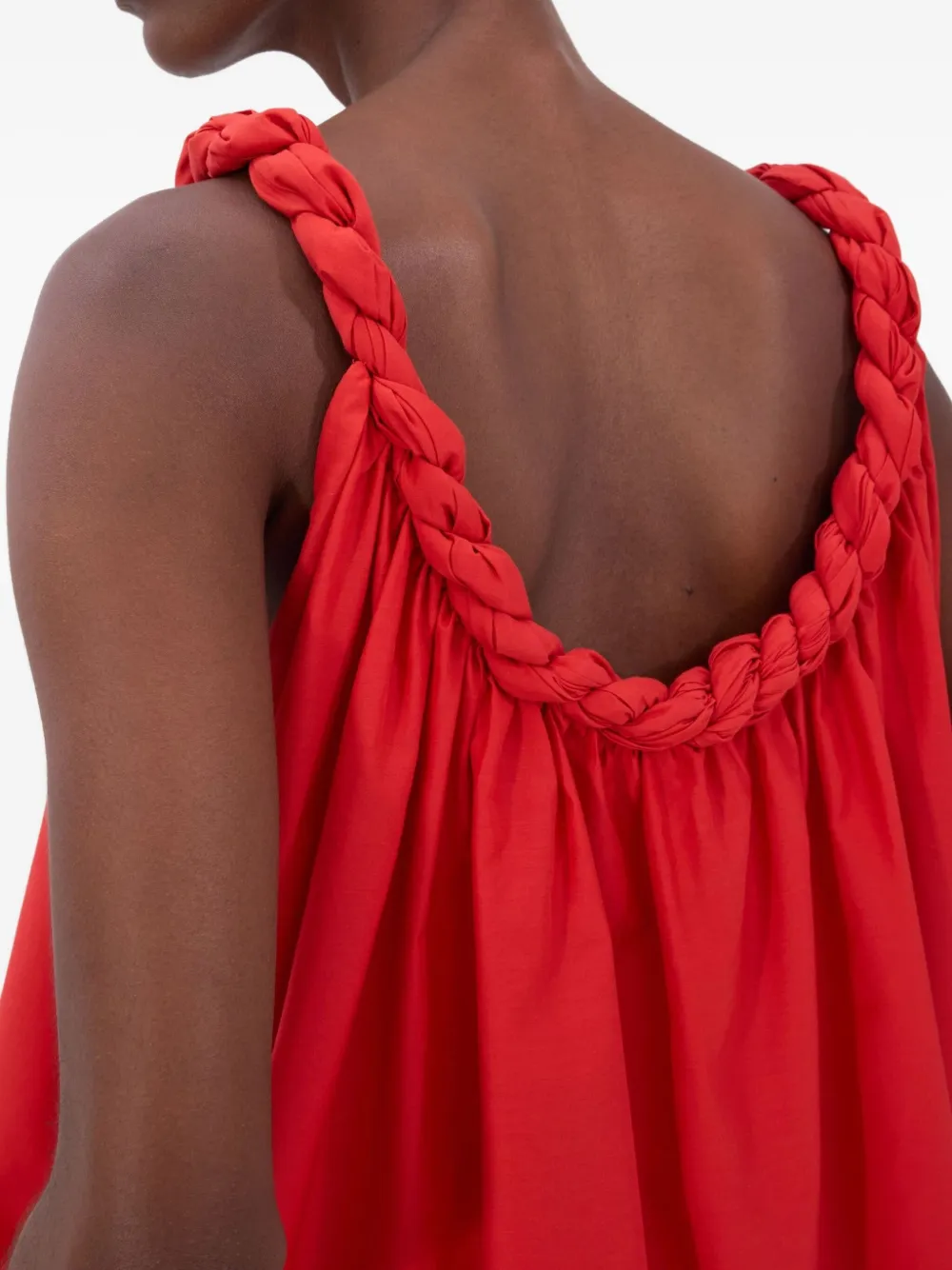 LouLou de Saison Garino top met gedraaide hals Rood
