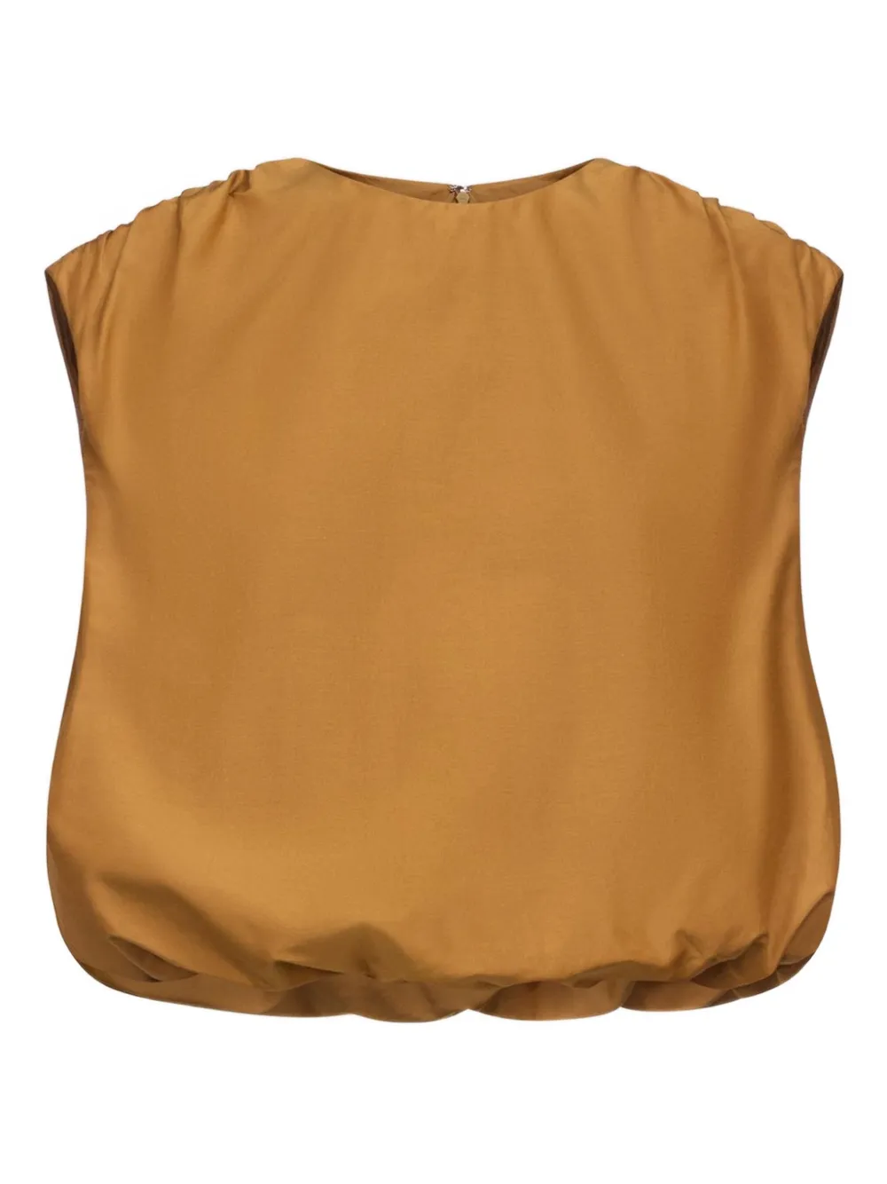 LouLou de Saison Cosma top met gesmockte schouders Geel
