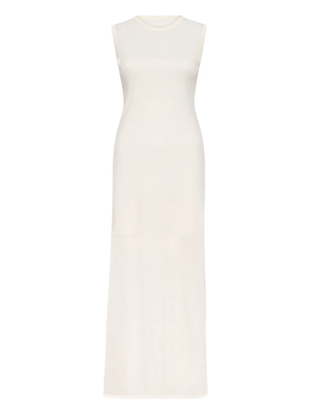 LouLou de Saison Philae midi-jurk met split Wit