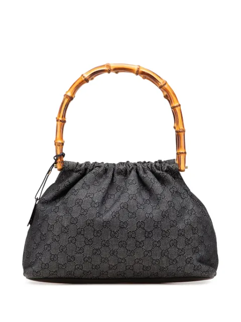 Gucci Pre-Owned 2000-2015 GG 데님 뱀부 핸드백